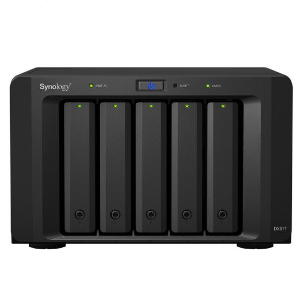 Synology DX517 array di dischi 0 TB Desktop Nero (Synology DX517 - Storage enclosure - 5 bays - TAA Compliant)