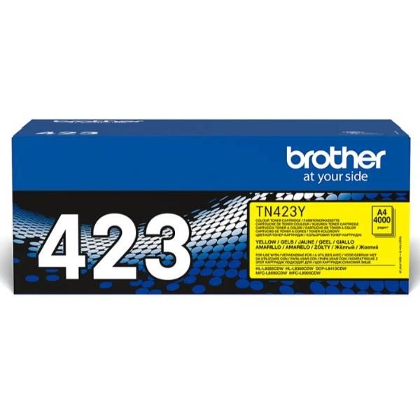 Brother TN-423Y cartuccia toner 1 pz Originale Giallo (TN423Y HY TONER FOR BC4 - PALLET QTY 144)
