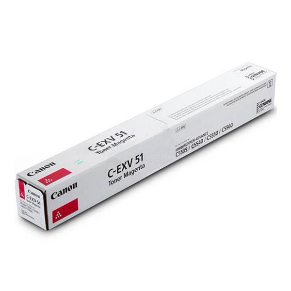 Canon C-EXV51 cartuccia toner Originale Magenta (OEM Canon 0486C002AA IRADV C55XX 26K Magenta Toner CEXV51L)