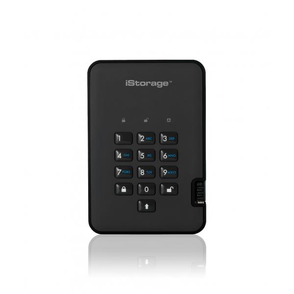 iStorage diskAshur 2 512 GB USB tipo A 3.2 Gen 1 [3.1 Gen 1] Nero (diskAshur2 SSD 256-bit 512GB - Black)