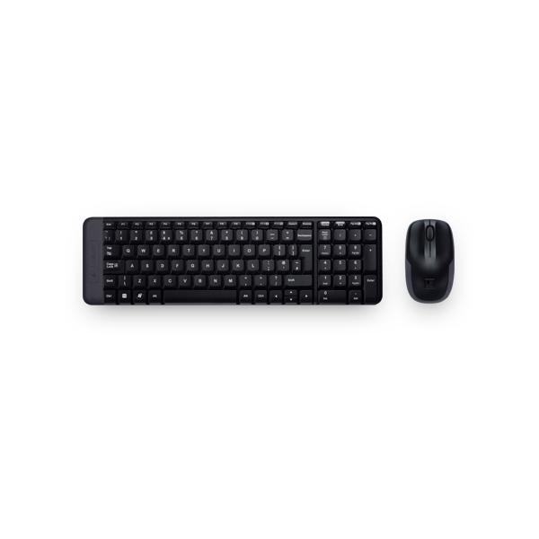 Logitech Wireless Combo MK220 tastiera Mouse incluso Casa USB Portoghese Nero (WIRELESS COMBO MK220 - 2.4GHZ - MEDITER) - Versione UK