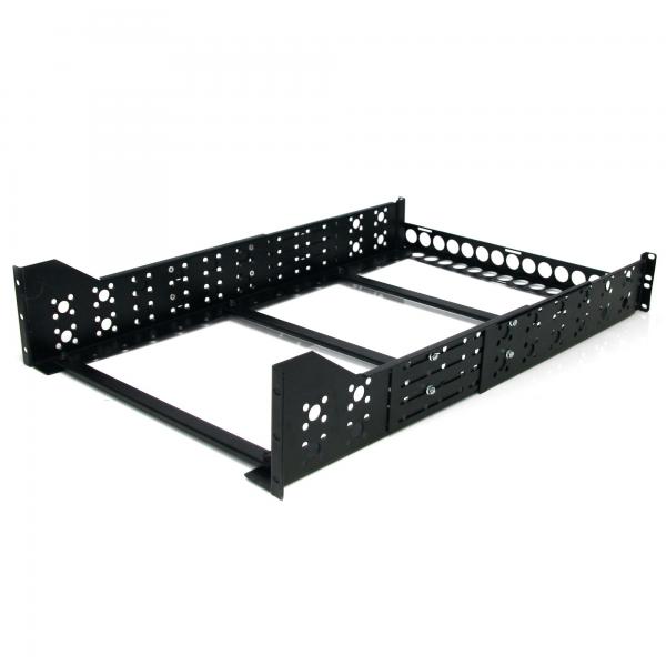StarTech.com Guide Rack Universali 3U - Staffe di Montaggio Fisse - Binari per Rack da 19 a profondità regolabile (UNIVERSAL SERVER RACK RAILS 3U - NETWORK RACK MOUNT RAILS)