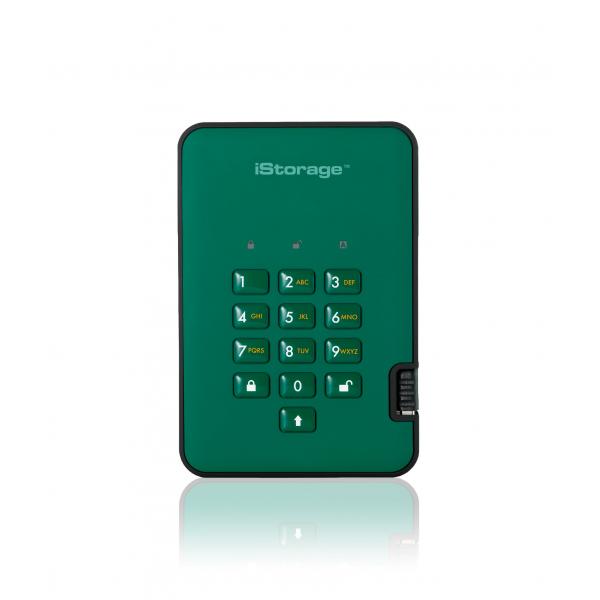 iStorage diskAshur 2 4 TB USB tipo A 3.2 Gen 1 [3.1 Gen 1] Verde (diskAshur2 SSD 256-bit 4TB - Green)