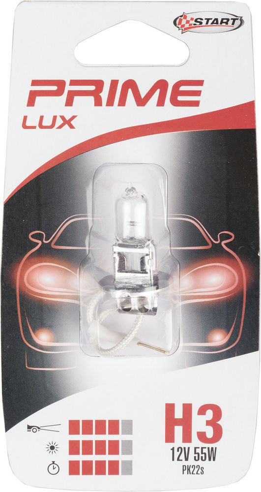 H3 Lampadina Singola Alogena per luci auto 12V 55W PK22s