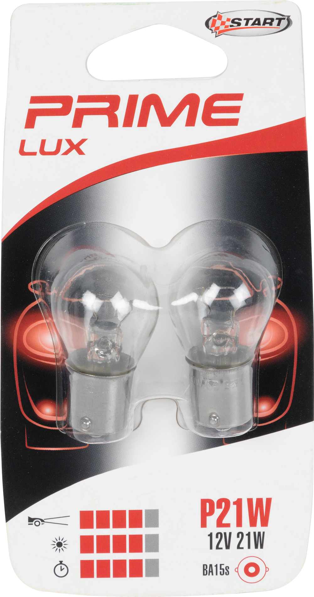 P21W Coppia di Lampadine per luci lampeggiatori auto 12V 21W BA15s