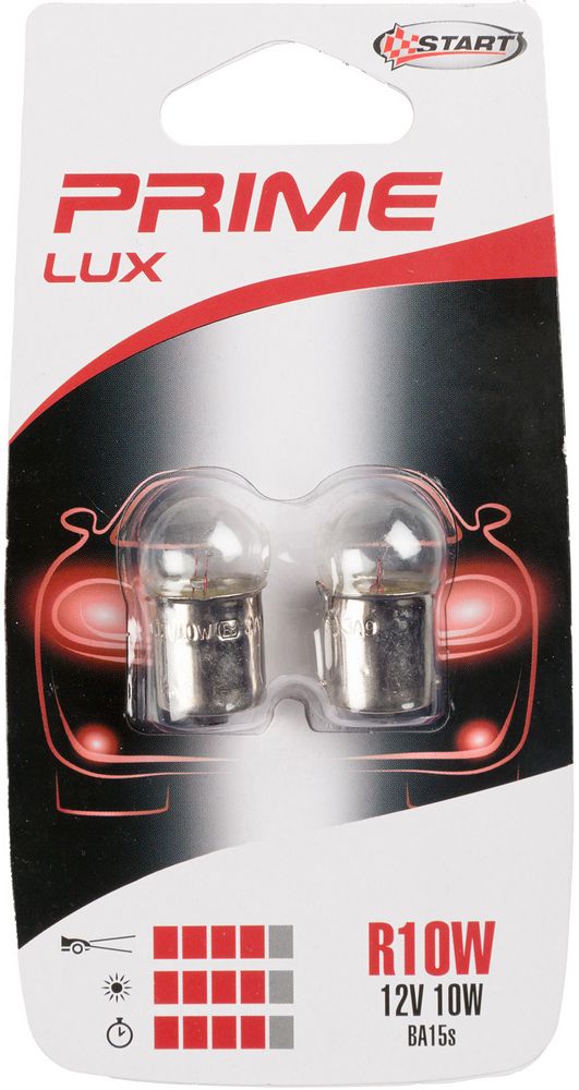 R10W Coppia di Lampadine per luci auto 12V 10W BA15s