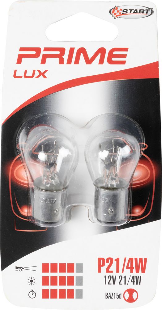 P21/4W Coppia di lampadine biluce per luci auto 12V P21/4W BAZ15d
