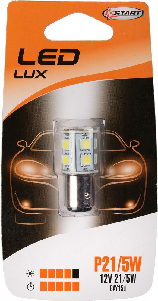 P21/5W Lampadina Singola 13 Led Biluce per luci auto 12V 21W BAY15d