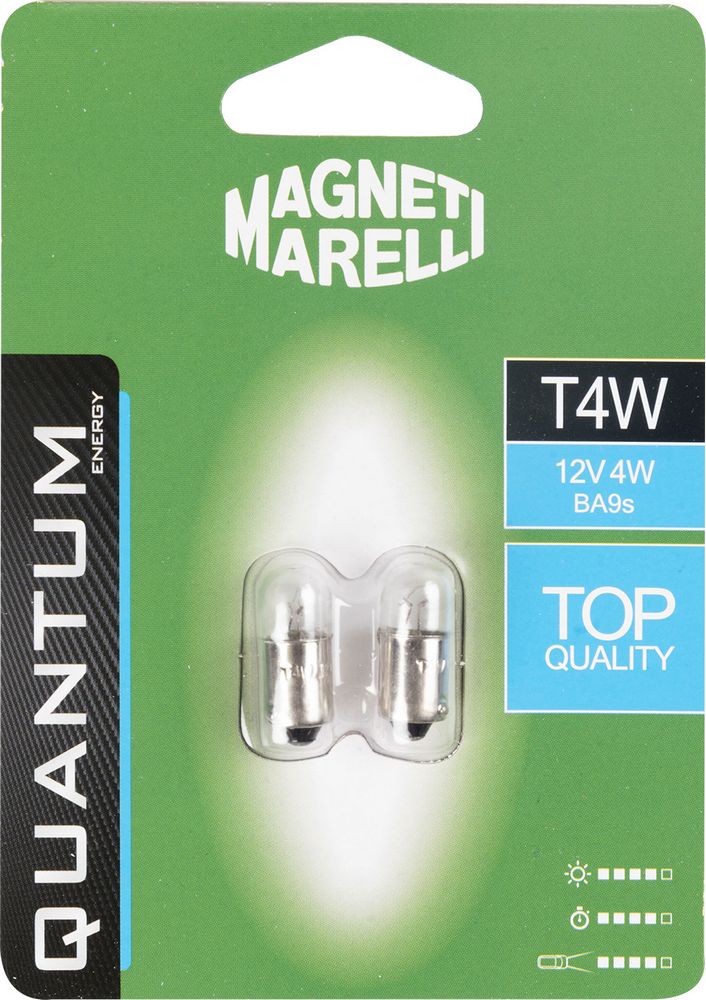 Magneti Marelli T4W coppia lampadine auto 12V 4W attacco BA9s