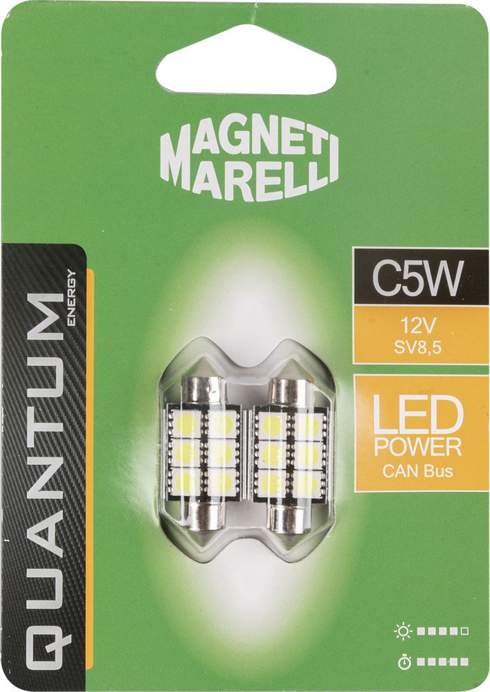 Magneti Marelli C5W coppia di lampadine auto LED 6SMD 12V attacco SV8,5