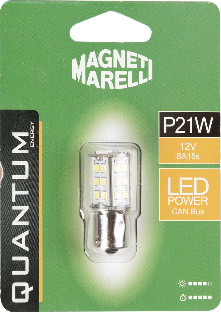 Magneti Marelli P21W lampadina singola per auto LED 33SMD 12V attacco BA15s