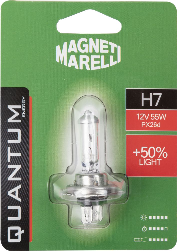 Magneti Marelli H7 lampadina singola auto +50% light 12V 55W attacco PX26d