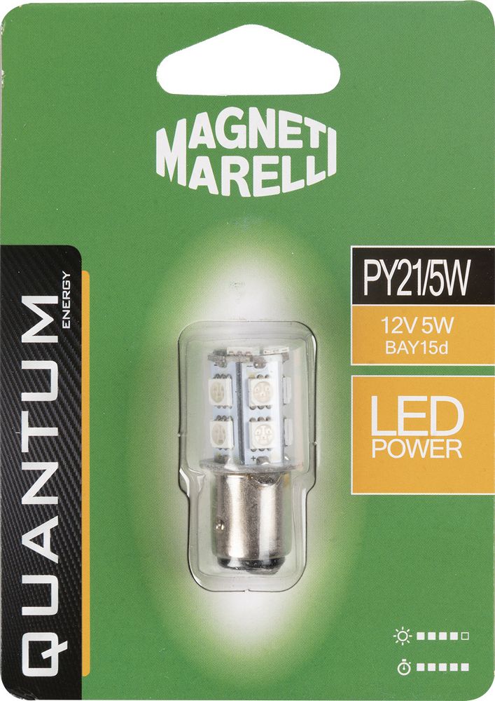 Magneti Marelli PY21/5W lampadina auto singola LED SMD 12V/5W attacco BAY15d