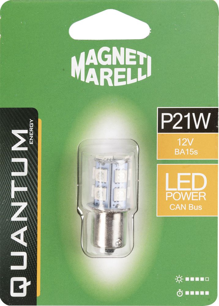Magneti Marelli P21W lampadina singola auto LED 13SMD 12V attacco BA15s