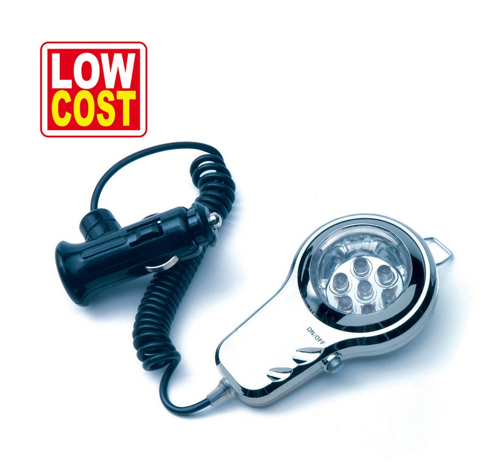 (E)LAMPADA 7 LED 12V ATTACCO ACCENDISIGARI LC 4