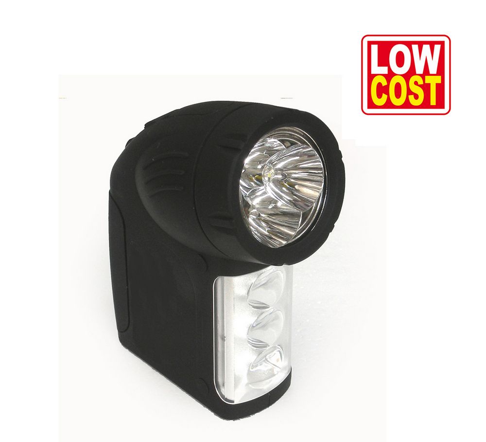 (E)TORCIA 6 LED COMPATTA C/IMPUGNATURA GOMMATA LC