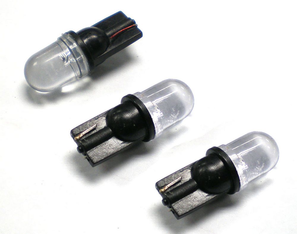 (E)3PZ LAMPADINE SPIA VETRO 1 LED BIANCO (12V5W)LC