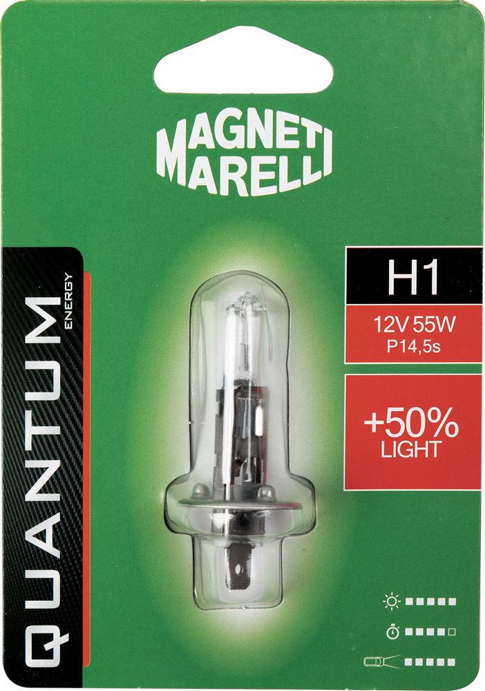 Magneti Marelli H1 lampadina singola auto +50% light 12V 55W attacco P14,5s
