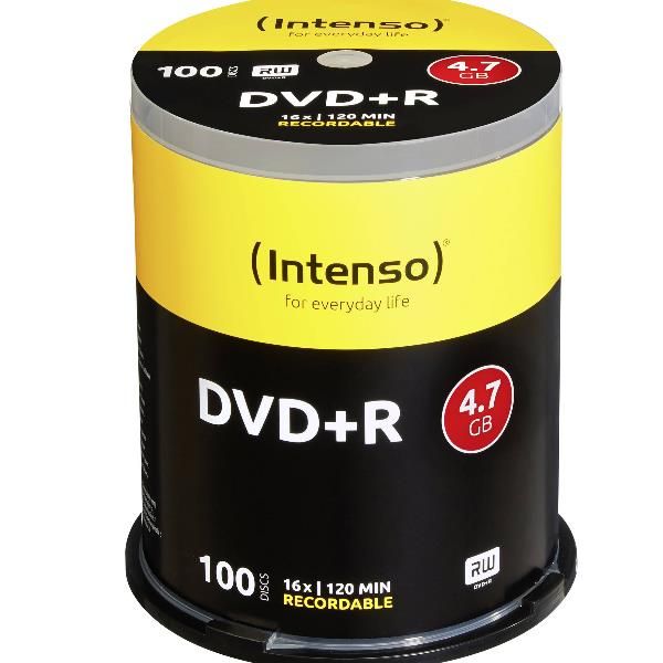 DVD+R 4.7GB 16X SPINDLE 100PZ.