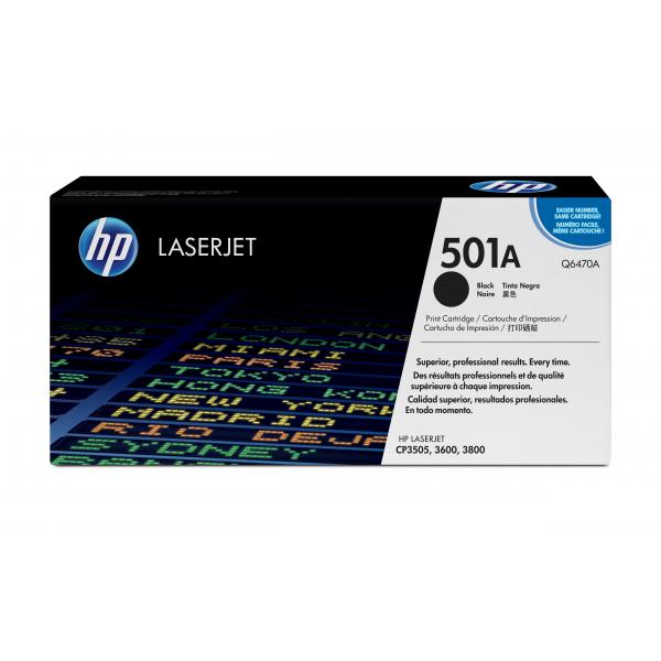 HP Cartuccia Toner originale nero LaserJet 501A (Toner Black - Pages 6.000 - Warranty: 12M)