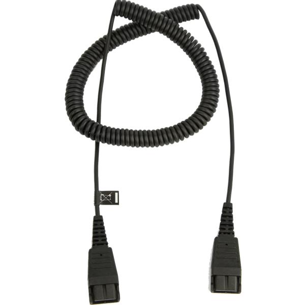 Jabra 8730-009 accessorio per cuffia Cavo (EXTENSION CABLE - 2X QD-KUPPLUNG 0 5 - 2M SPIRAL)