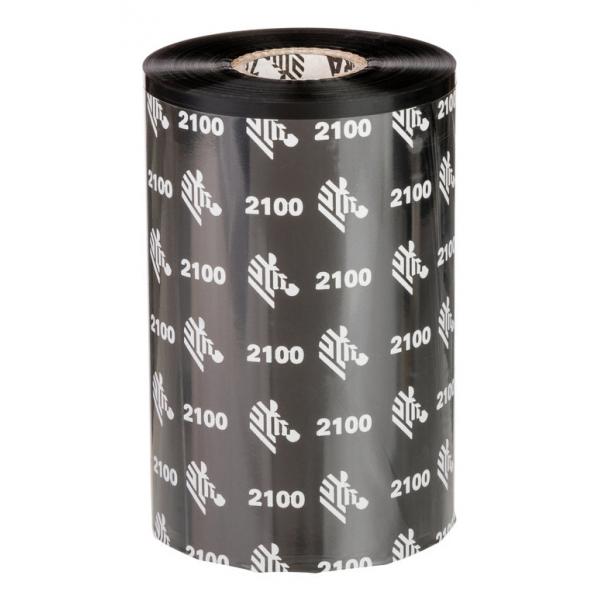 Zebra 2100 Wax nastro termico 450 m Nero (RIBBON 2100 WAX 220MM - 450 METERS C-25MM BOX OF 12)