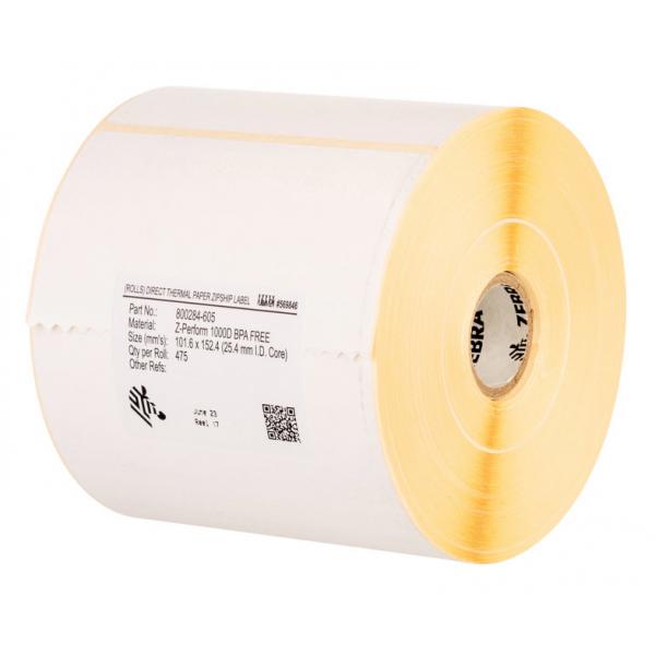 Zebra Z-Perform 1000T Bianco Etichetta per stampante autoadesiva (Z-PERF 1000T 102X38MM - 1790 LBL/ROLL PERFO BOX OF 12)