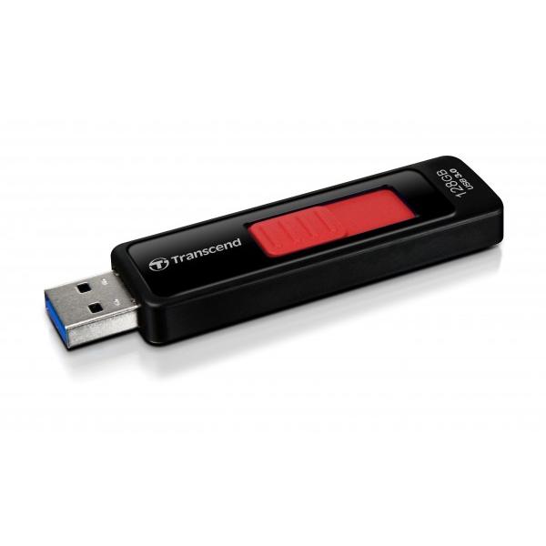 Transcend JetFlash elite JetFlash 760, 128GB unità flash USB USB tipo A 3.2 Gen 1 [3.1 Gen 1] Nero, Rosso (Jetflash 760 128GB USB 3.0 - JetFlash elite JetFlash 760 - 128GB Red, 128 GB, USB Type-A, 3.