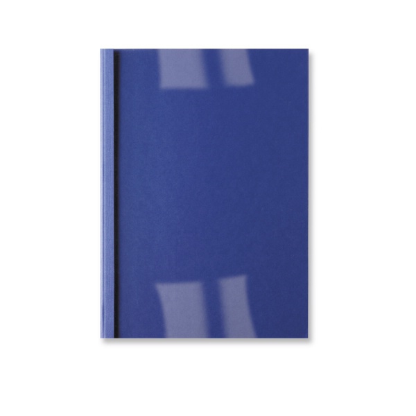 GBC Copertine rilegatura termica LeatherGrain 1,5mm blu royal (GBC IB451003 Blue Leathergrain Thermal 1.5mm Binding Covers)
