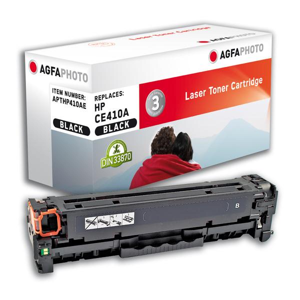 AgfaPhoto APTHP410AE cartuccia toner 1 pz Nero (Toner black, rpl CE410A - Pages 2200 - Warranty: 36M)