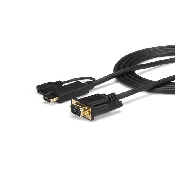 StarTech.com Cavo Convertitore attivo HDMI a VGA - Adattatore HDMI a VGA M/M - 1920x1200 / 1080p da 3m (3M HDMI TO VGA CABLE ADAPTER - ACTIVE HDMI VGA CONVERTER CORD)