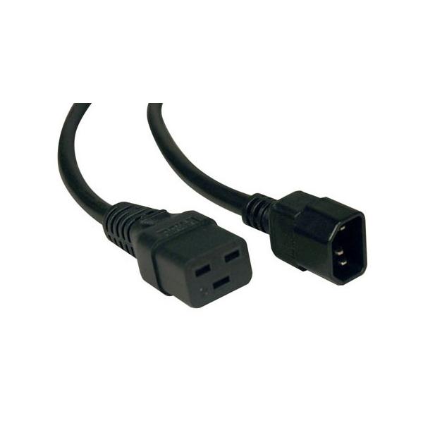 Eaton IEC C14/IEC C19, 10/16 A Nero 2 m Accoppiatore C14 Accoppiatore C19 (EINGANGSKABEL 10A - C14-C19 - .)