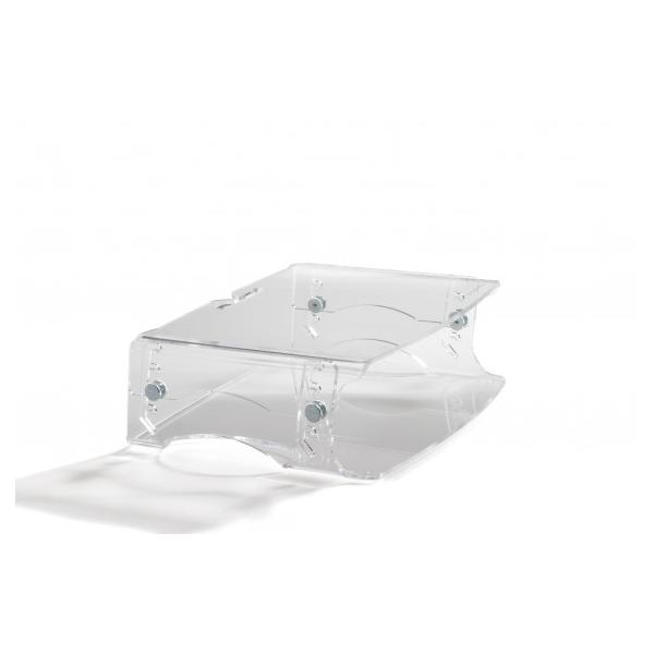 BakkerElkhuizen Q-riser 130 76,2 cm [30] Scrivania Trasparente (Bakker Elkhuizen Q-riser 130 - monitor)