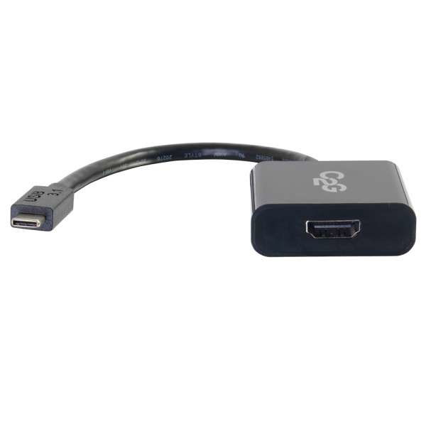 C2G USB3.1-C/HDMI adattatore grafico USB 3840 x 2160 Pixel Nero (C2G USB 3.1 USB C to HDMI Audio/Video Adapter - USB Type C to HDMI Black - External video adapter - USB 3.1 - HDMI - black)