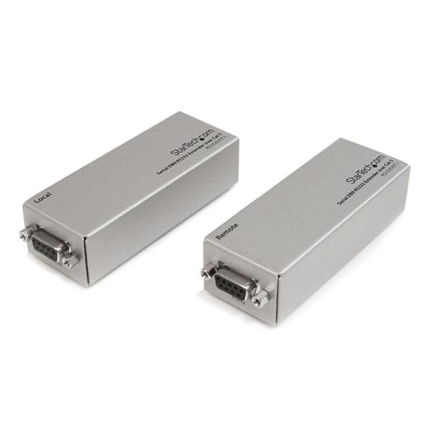 StarTech.com Extender Seriale RS232 su Cat5, Portata fino a 1 km, Plug & Play senza software, Estensione DB9, Conforme TAA (StarTech.com Extender seriale DB9 RS-232 via Cat5 - Fino a 1000 metri - Pro