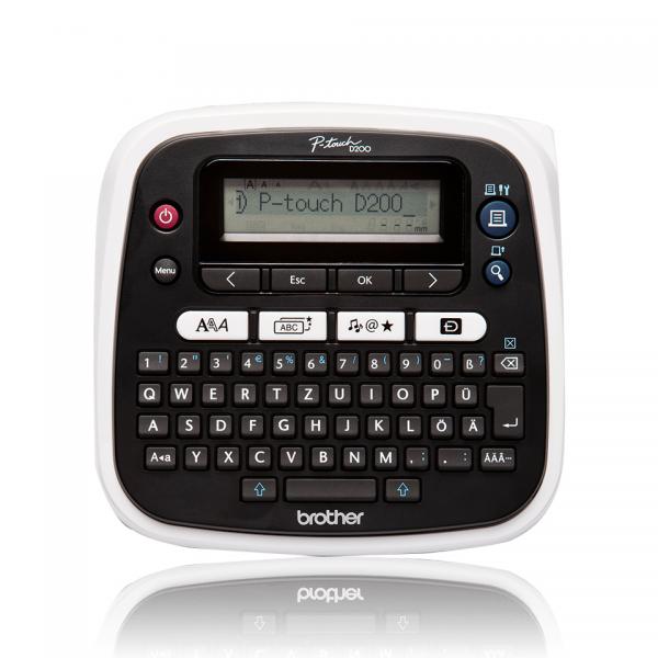 Brother PT-D200BW stampante per etichette [CD] Trasferimento termico 180 x 180 DPI 20 mm/s TZe (P-TOUCH D200BW TZE/3.5 - 12MM - TZE / 3.5 - 12MM)