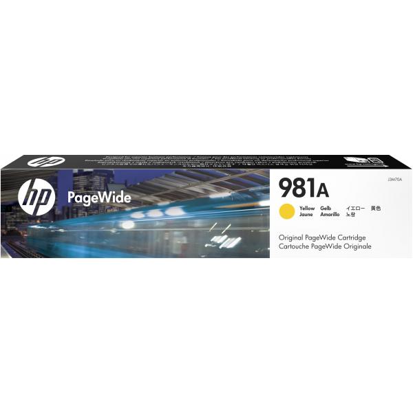 HP Cartuccia giallo originale 981A PageWide (OEM HP 981A 6000 Pages Yellow Ink Cartridge J3M70A)