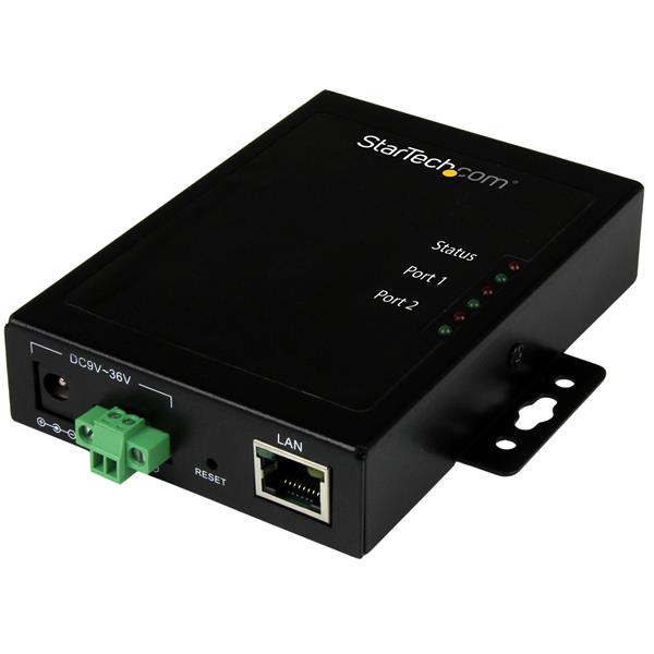 StarTech.com Server per dispositivi Seriali a Ethernet IP a 2 porte - RS232 - Montabile e in Metallo (2PORT SERIAL DEVICE SERVER - MOUNTABLE AND METAL SERIAL2IP)