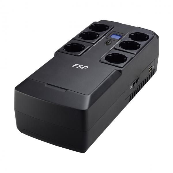 FSP NanoFit 800 gruppo di continuità [UPS] Standby [Offline] 0,8 kVA 480 W 6 presa[e] AC (FSP NanoFit 800 - UPS - 480 Watt - 800)