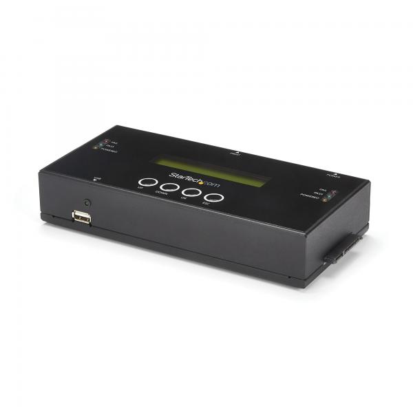 StarTech.com Duplicatore ed Eraser Standalone 1:1 per Hard Disk HDD/SSD SAS e SATA con funzione Clone - Display LCD - Conforme TAA - Indipendente dal sistema operativo (INSTALLATION STARTUP - ERASER