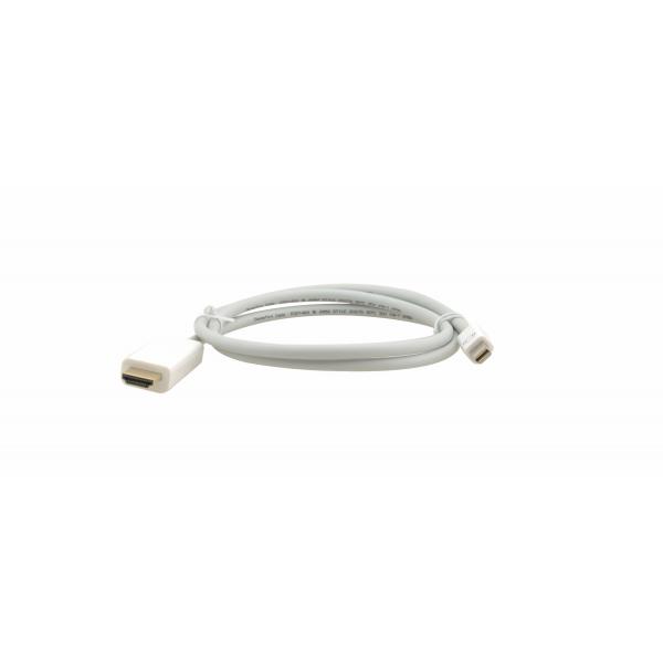 Kramer Electronics C-MDP/HM 7,6 m Mini DisplayPort HDMI tipo A [Standard] Bianco (C-MDP/HM-25 - 7.6m Mini DisplayPort Male to HDMI Male Cable &ndash; White)