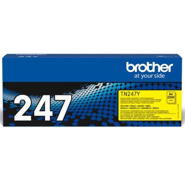 Brother TN-247Y cartuccia toner 1 pz Originale Giallo (TN-247Y JUMBO TONER YELLOW 2300 - F/ DCP-L3510CDW L3550CDW)
