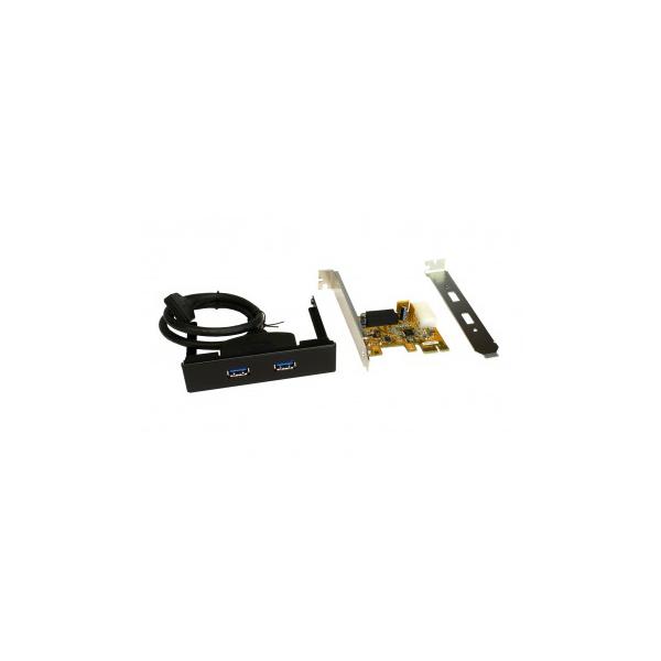 EXSYS EX-11099-2 scheda di interfaccia e adattatore Interno USB 3.2 Gen 1 [3.1 Gen 1] (IO Exsys PCIe 2x USB 3.0 intern [EX-11099-2] bulk)