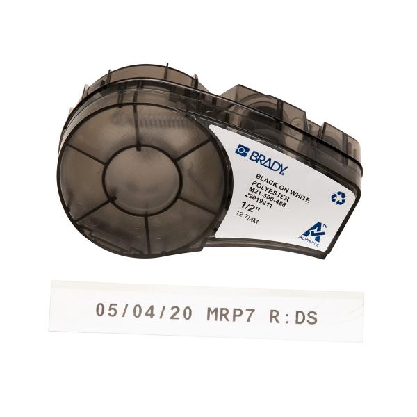 Brady M21-500-488 etichetta per stampante Bianco Etichetta per stampante autoadesiva (Polyester tape for M211 M210 - BMP21-PLUS BMP21-LAB BMP21 - Polyester - Warranty: 12M)