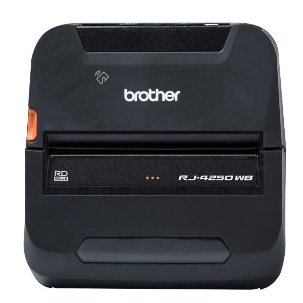 Brother RJ-4250WB stampante per etichette [CD] 203 x 203 DPI 127 mm/s Con cavo e senza cavo Wi-Fi Bluetooth (RJ-4250 4IN DT MOBILE PRINTER - BT AND WI-FI)