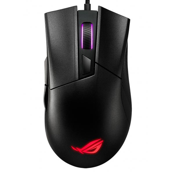 ASUS ROG Gladius II Core mouse Gaming Mano destra USB tipo A Ottico 6200 DPI (ASUS ROG Gladius II Core Gaming Mouse)