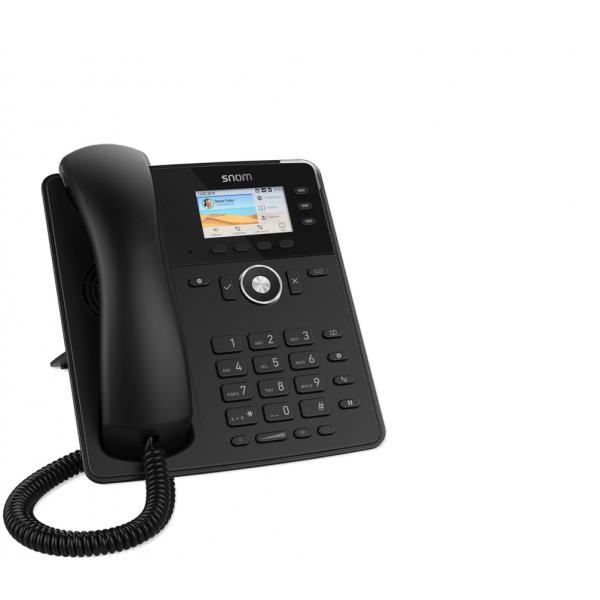 Snom Tischtelefon D717 telefono IP Nero 3 linee TFT (SIP D717 Black Phone PoE, Executive Business Phone)