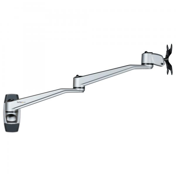 StarTech.com Braccio Monitor Montabile a Parete - 52cm - Doppio Braccio Snodabile Premium (WALL MOUNT MONITOR ARM SINGLE - ERGONOMIC VESA MOUNT BRACKET)