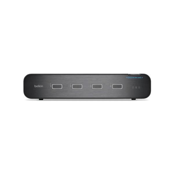 Belkin F1DN204KVM-UNN4 switch per keyboard-video-mouse [kvm] Montaggio rack Nero (4P DUAL HEAD DP/HDMI TO DP/HDMI - VIDEO SEC DT KVM SW NO CAC PP4.0)