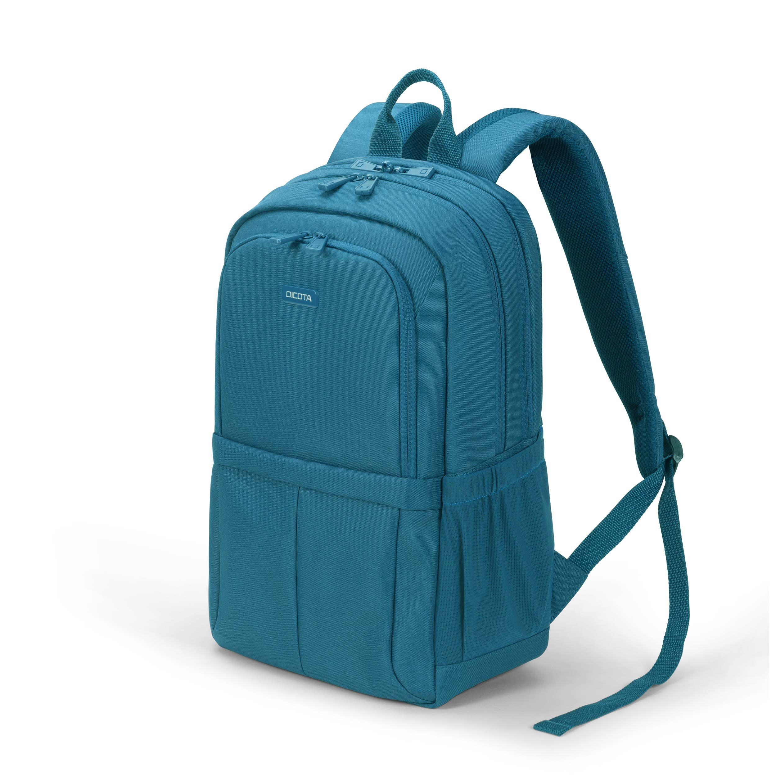 DICOTA SCALE 39,6 cm [15.6] Zaino Blu (Eco Backpack SCALE 13-15.6 - blue, blue SCALE, 39.6 cm - [15.6], Notebook compartment, Polyethylene terephthalate [PET] - Warranty: 24M)